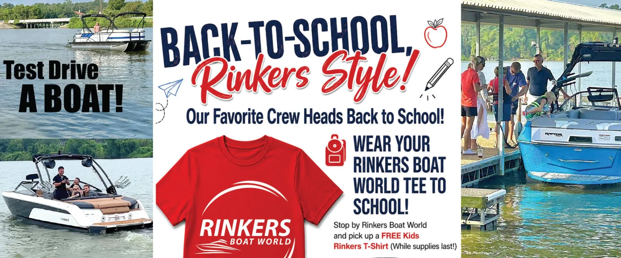 Boat Demo Event, Back-to-School Giveaway