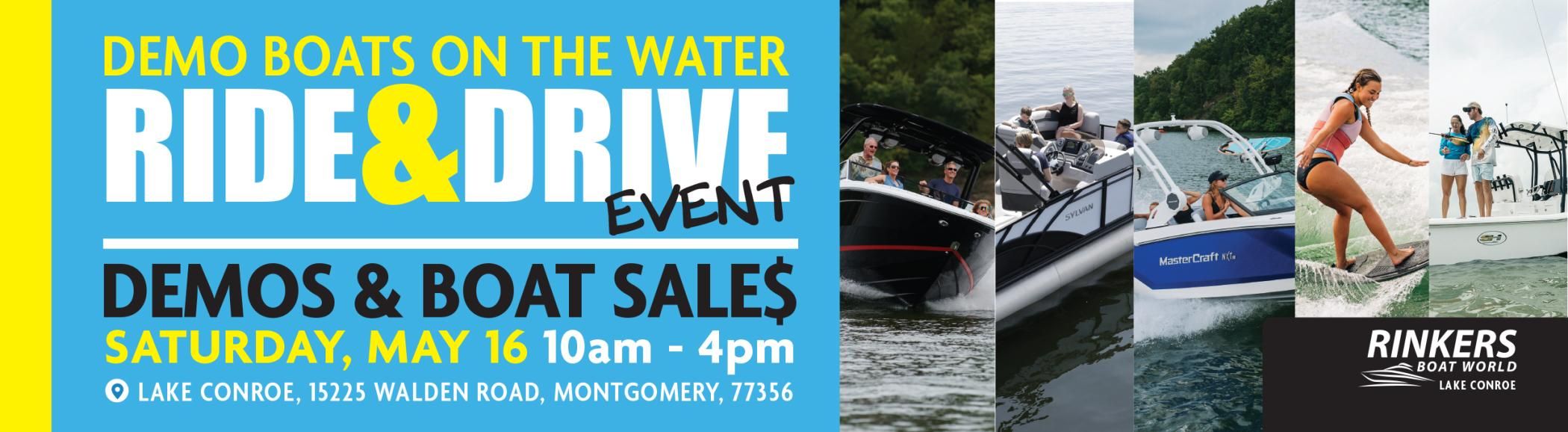 May RIDE & DRIVE, Boat Demo Event
